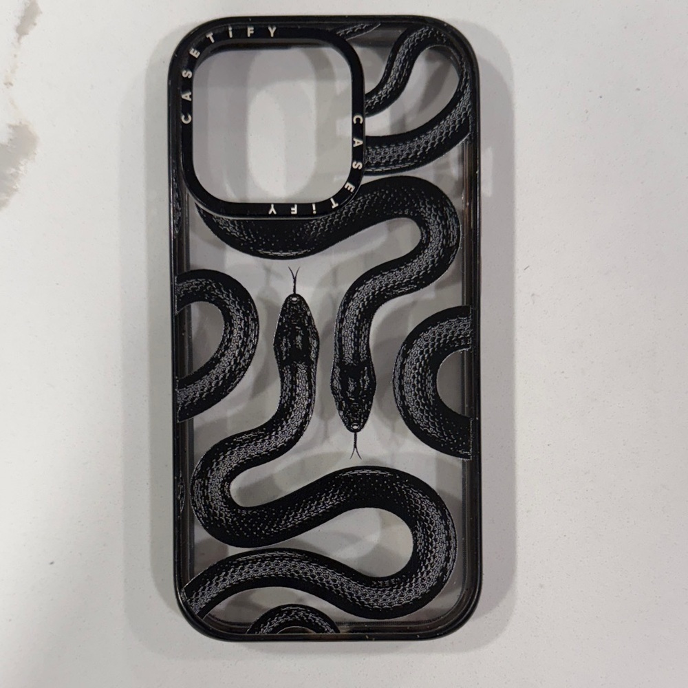 Casetify Black Serpent Phone 15 Pro Case